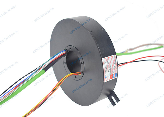 Niższa temperatura naleśnik ślizgowy pierścień z przez otwór Id45mm sygnał Ethernet