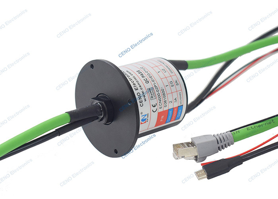 USB 2.0 Signal Slip Ring z 1000M Gigabit Ethernet i zasilania elektrycznego