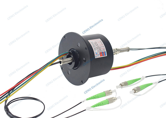 2 SM Włóknooptyczne łącze obrotowe z 3 obwodami 15A Zintegrowane FORJs Slip Ring