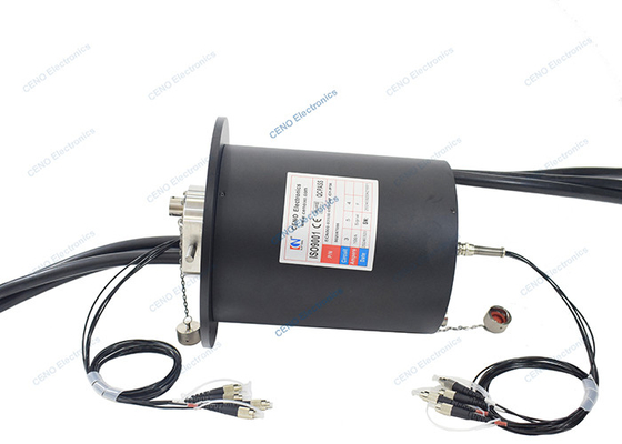 4 kanały SM MM Włókno optyczne Rotary Joint Slip Ring z FORJ dla robota