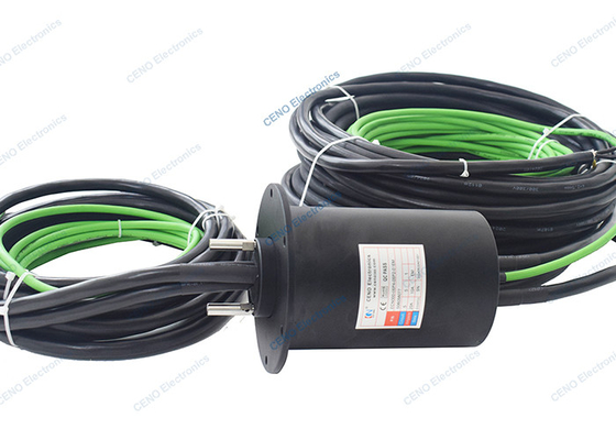 1000M Ethernet Signal Slip Ring z opcją przejścia przez dziurę dla centrum danych