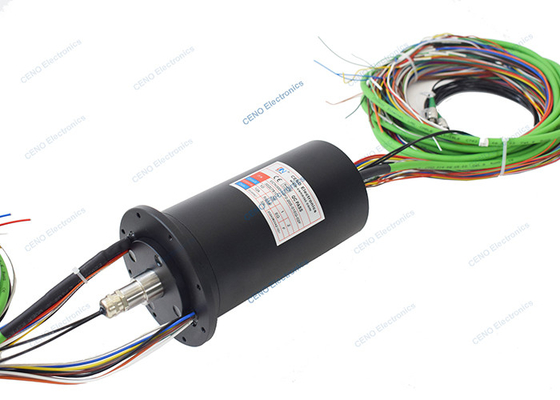 2 kanały SM Włókno optyczne Rotary Joint Integrated FORJs Slip Ring z IP65