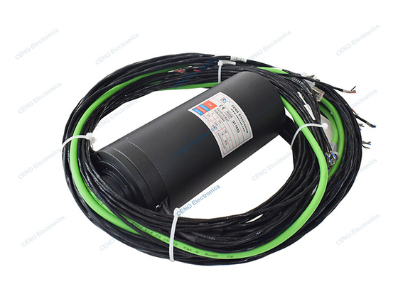 Gigabit Ethernet Signal Slip Ring z materiałem złotego na złoto dla CCTV