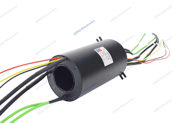 2 kanały Gigabit Ethernet Signal Slip Ring z otworem 70 mm