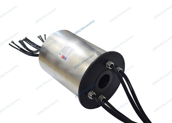 Sprzęt morski Duża moc Carbon Brush Slip Ring z otworem i wilgotnością 60% RH