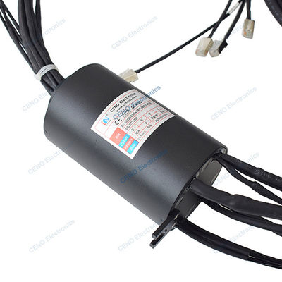 Ethernet Slip Ring z sygnałem zasilania elektrycznego i Ethernet dla systemu przemysłowego