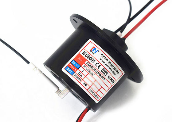 2-kanałowe złącze obrotowe światłowodu Materiał obudowy ze stopu aluminium o średnicy zewnętrznej 35 mm